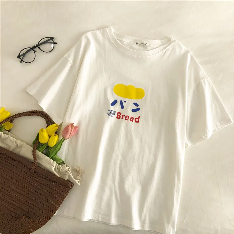 harajuku graphic T Shirts Woman Tops Casual Girls kawaii letter printing 100% cotton t-shirt women Summer Short Sleeve white top
harajuku graphic T Shirts Woman Tops Casual Girls kawaii letter printing 100% cotton t-shirt women Summer Short Sleeve white top