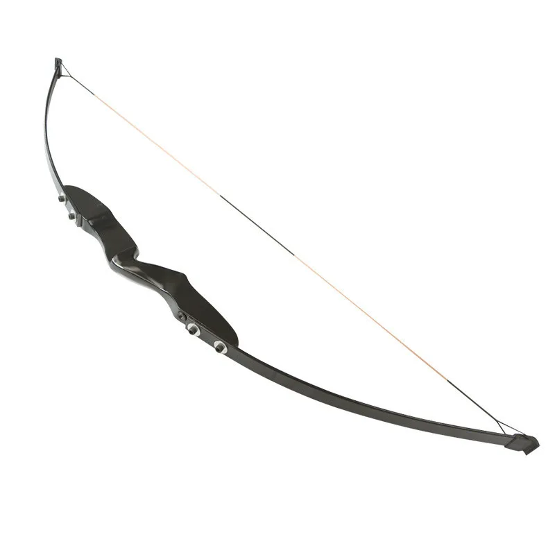 1pc 54" Archery Straight Recurve Bow 40lbs Hunting Target Takedown Plactice Shooting Black For Training Accessories | Спорт и