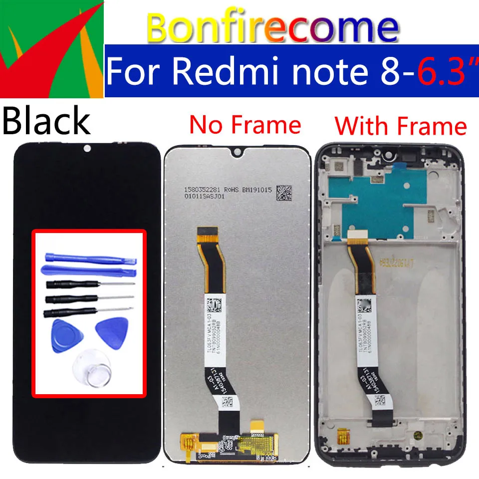 ЖК-дисплей 6,3 дюйма для Xiaomi Redmi Note 8, дигитайзер сенсорного экрана с рамкой, сменный ЖК-дисплей в сборе для Note 8T
ЖК-дисплей 6,3 дюйма для Xiaomi Redmi Note 8, дигитайзер сенсорного экрана с рамкой, сменный ЖК-дисплей в сборе для Note 8T