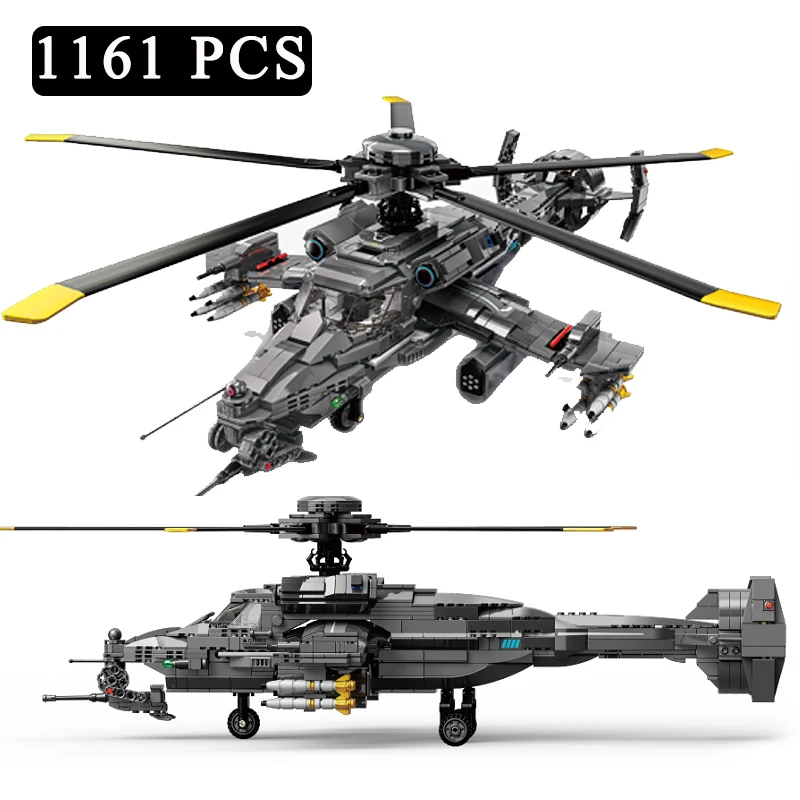 High-tech War Fighter Fire Wolf Titan Helicopter Phantom Attack Model Building Block Plane Space Universe Science Fiction Toys
High-tech War Fighter Fire Wolf Titan Helicopter Phantom Attack Model Building Block Plane Space Universe Science Fiction Toys
