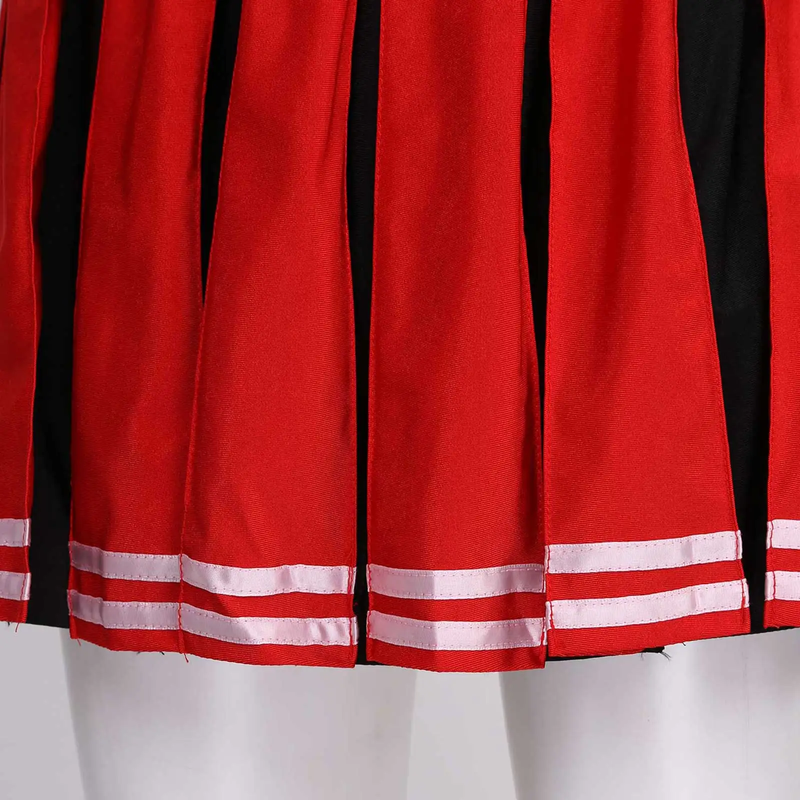 Womens Cheerleader Cosplay Sexy Costumes Outfits School Girl Cheerleading Uniform U Neck Sleeveless Vest Crop Top Pleated Skirt
Womens Cheerleader Cosplay Sexy Costumes Outfits School Girl Cheerleading Uniform U Neck Sleeveless Vest Crop Top Pleated Skirt