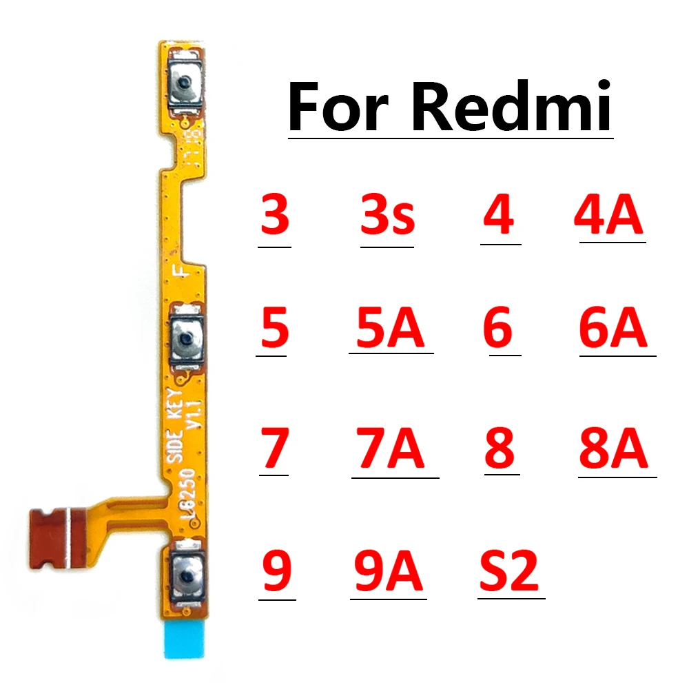 Новинка для Xiaomi Redmi S2 9 9A 8 8A 7 7A 6 6A 5 5A 4 4A 4X 3 3S Pro Plus кнопка регулировки громкости