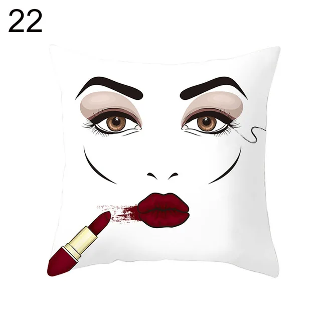 45X45cm Fashion Glitter Eyelash Lipstick Pillowcase Breathable Pillowcase Polyester Zipper Pillowcase Bedroom Hotel Bedding Set.
45X45cm Fashion Glitter Eyelash Lipstick Pillowcase Breathable Pillowcase Polyester Zipper Pillowcase Bedroom Hotel Bedding Set.