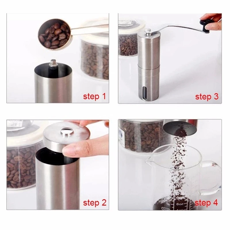 Manual Coffee Grinder Coffee Machine Portable Hand Grinder Stainless Steel Coffee Grinder Coffee Machine Kitchen Accessories 
Manual Coffee Grinder Coffee Machine Portable Hand Grinder Stainless Steel Coffee Grinder Coffee Machine Kitchen Accessories
