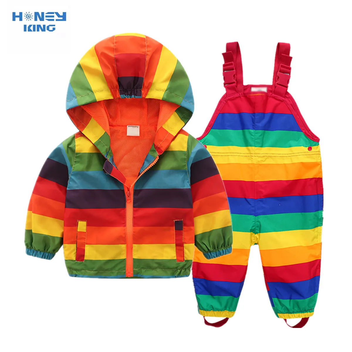 Fashion Spring Baby Girl Clothes Children Boys Casual Rainbow Jacket Pants 2Pcs/Set Toddler Waterproof Jumpsuit Kids Tracksuits
Fashion Spring Baby Girl Clothes Children Boys Casual Rainbow Jacket Pants 2Pcs/Set Toddler Waterproof Jumpsuit Kids Tracksuits