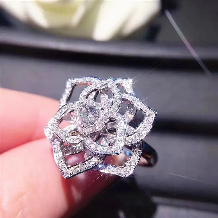 14K White Gold Diamond Ring Flower Anillos Jewelry Gemstone topaz pierscionki Bizuteria for Women 925 Engagement Gemstone Ring
14K White Gold Diamond Ring Flower Anillos Jewelry Gemstone topaz pierscionki Bizuteria for Women 925 Engagement Gemstone Ring