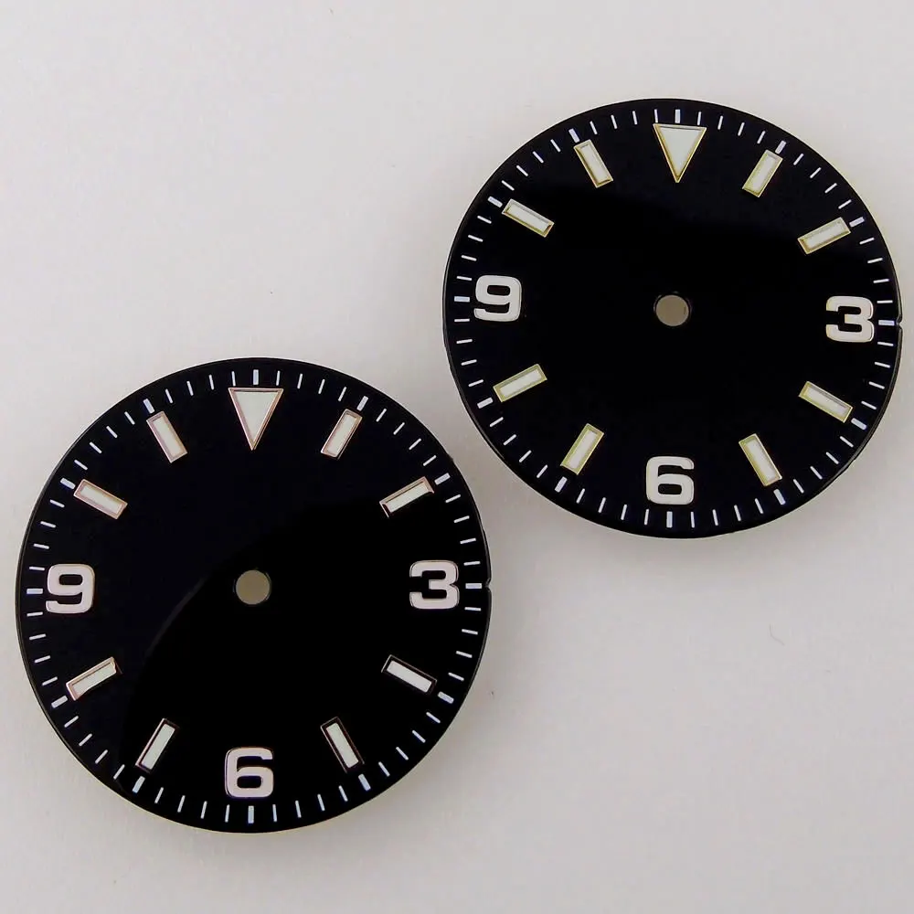 29mm Black Sterile Watch Dial For NH35 NH36 EAT2824 2836 Miyota8215 821A 8205 DG2813 3804 ST1612 Luminous Gold/Rose Gold
29mm Black Sterile Watch Dial For NH35 NH36 EAT2824 2836 Miyota8215 821A 8205 DG2813 3804 ST1612 Luminous Gold/Rose Gold