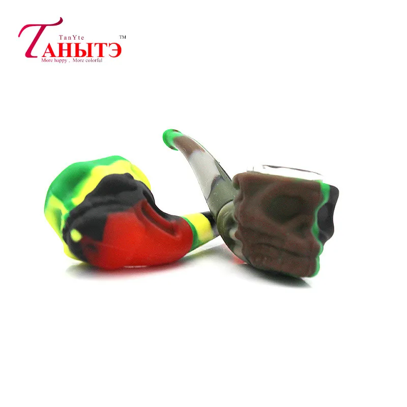 1Pc Creative Design Silicone Tobacco Pipe Camouflage Ghost Head Shape Pipe Environmental Grinder Tobacco Herb Smoke Accessories
1Pc Creative Design Silicone Tobacco Pipe Camouflage Ghost Head Shape Pipe Environmental Grinder Tobacco Herb Smoke Accessories