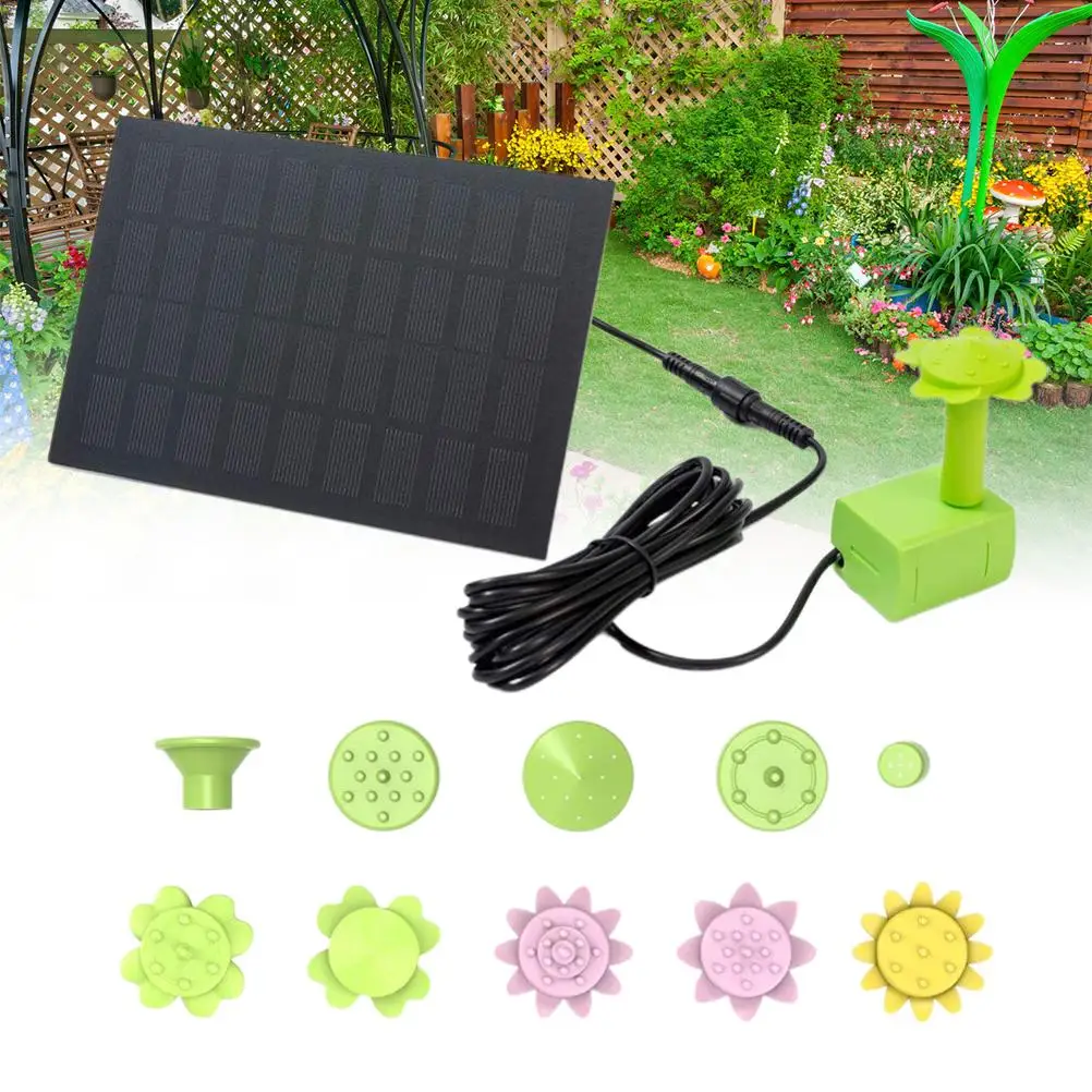 9V/1.8W Solar-Powered Water Pump Kit Solar Panel Water Floating Solar Powered Fountain for Bird Bath Pond Garden Water Pump
9V/1.8W Solar-Powered Water Pump Kit Solar Panel Water Floating Solar Powered Fountain for Bird Bath Pond Garden Water Pump