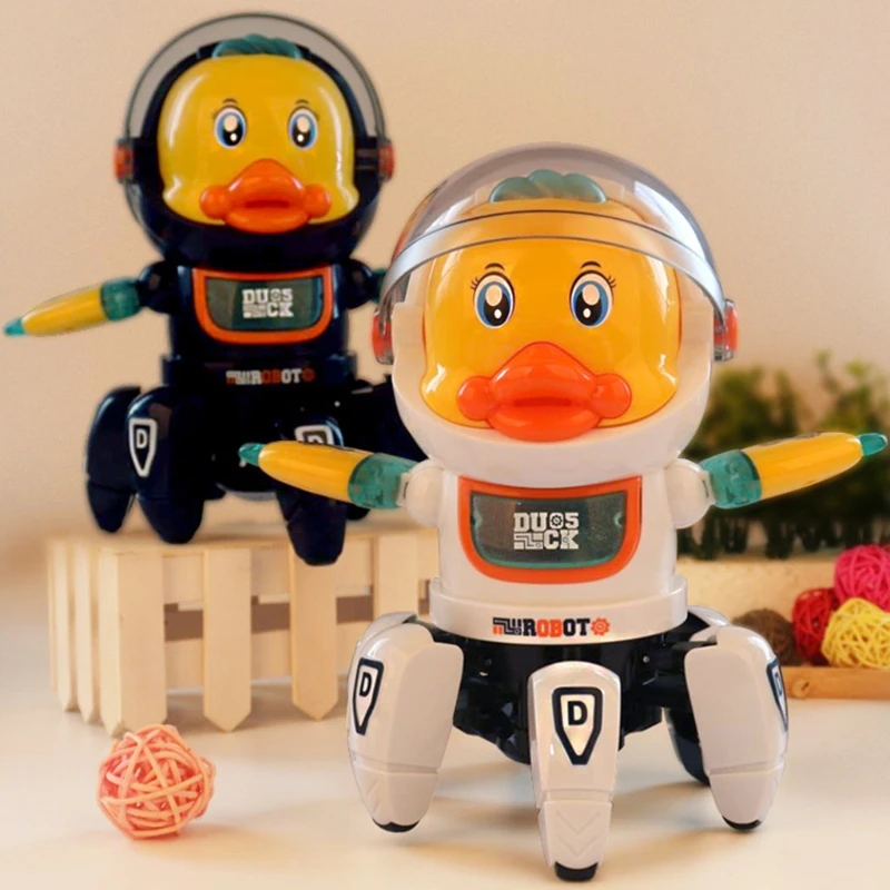 

Astronaut Duck Toy STEM Creative Toys Multifunction for Kids Kindergarten Gifts Intellectual Development Battery-powered