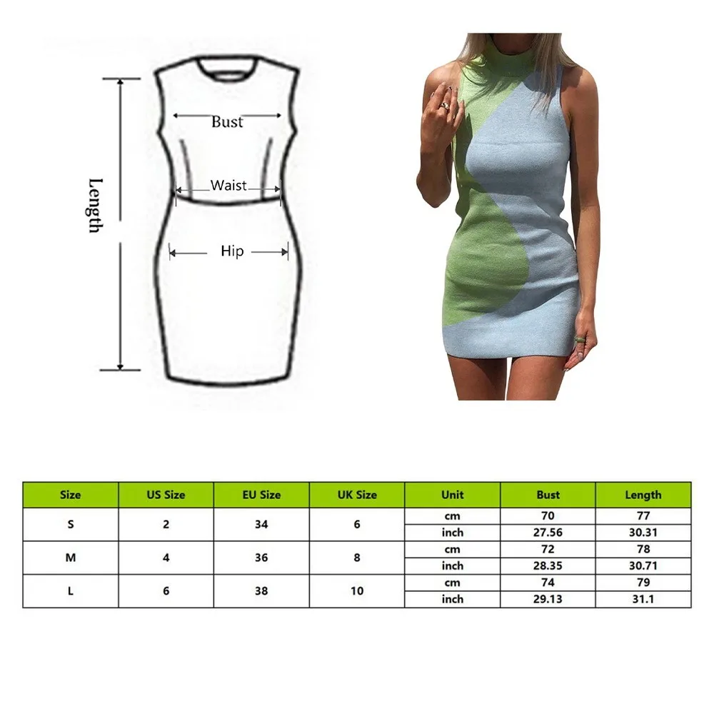 New Knit Bodycon Dress Women Sleeveless 2021 Summer Beach Turtleneck Print Patchwork Sexy Party Mini Dresses 90S Holiday
New Knit Bodycon Dress Women Sleeveless 2021 Summer Beach Turtleneck Print Patchwork Sexy Party Mini Dresses 90S Holiday