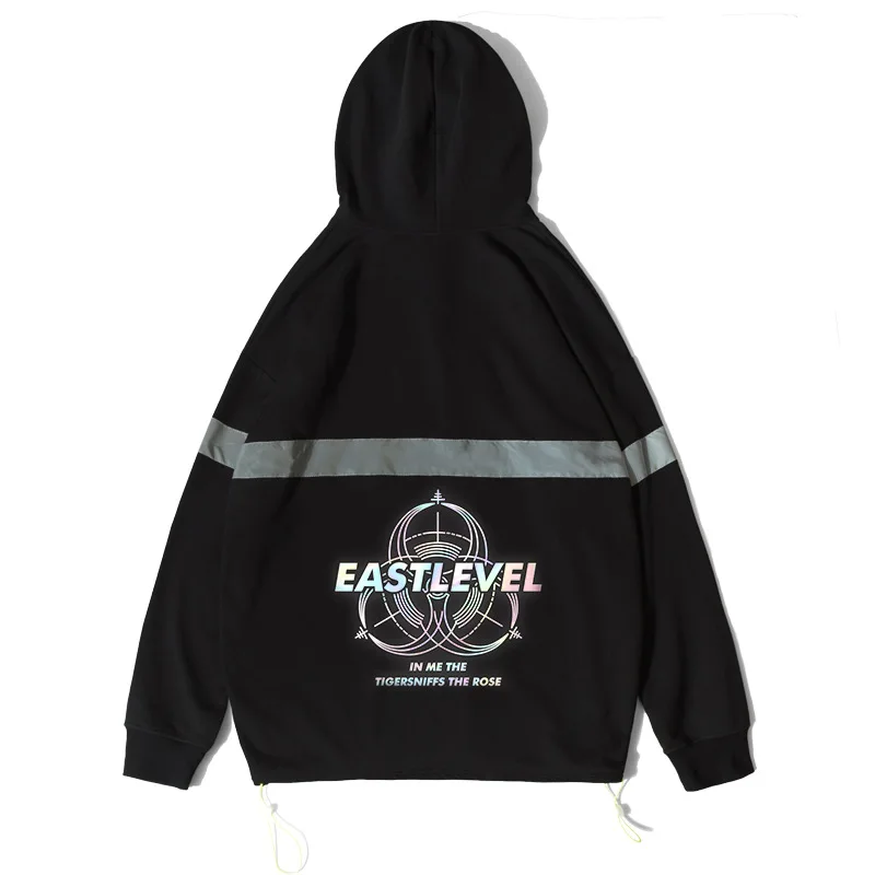 Reflective Strip Hooded Cotton HIP HOP Letter Embroidery Autumn Hoodies Sweatshirts For Men Casual High Street Pullover Male Top
Reflective Strip Hooded Cotton HIP HOP Letter Embroidery Autumn Hoodies Sweatshirts For Men Casual High Street Pullover Male Top