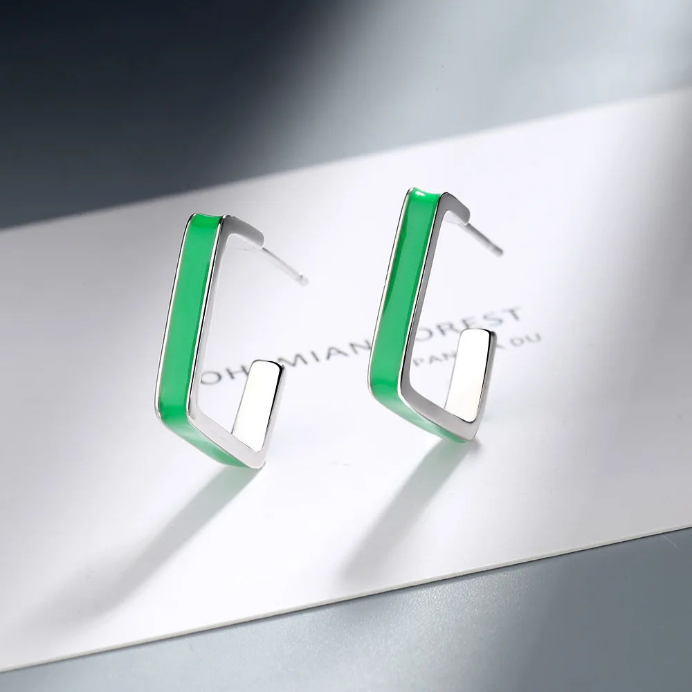 Green Geometric Simple Small Square 925 Sterling Silver Stud Earrings For Women Korean Trendy Minimalist Jewelry Gifts
Green Geometric Simple Small Square 925 Sterling Silver Stud Earrings For Women Korean Trendy Minimalist Jewelry Gifts