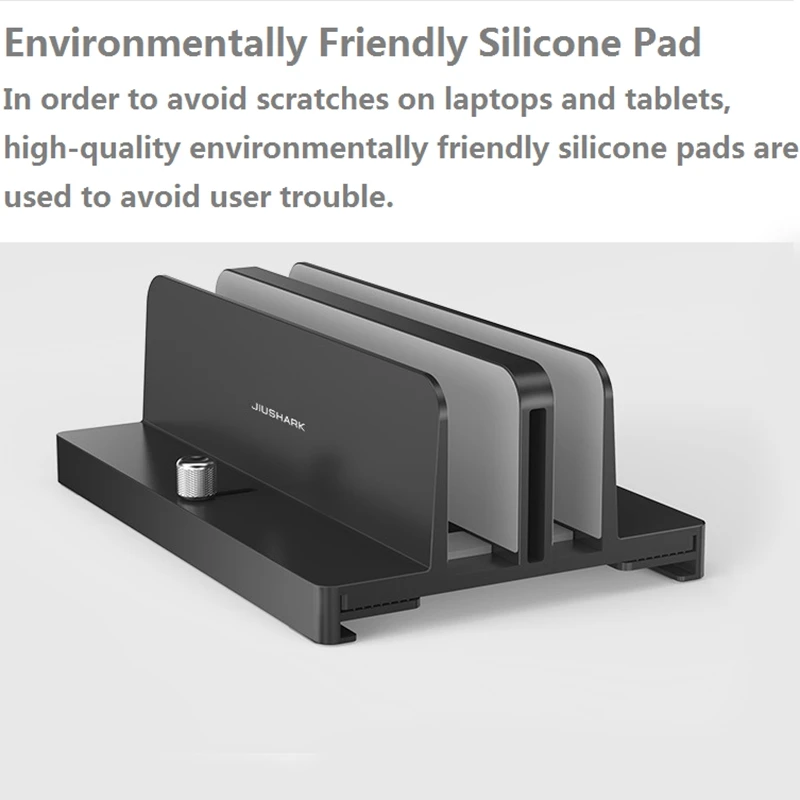 JIUSHARK Universal Vertical Laptop Stand Aluminum Double Desktop Stand Holder with Adjustable Dock (13-30mm/18-36mm)
JIUSHARK Universal Vertical Laptop Stand Aluminum Double Desktop Stand Holder with Adjustable Dock (13-30mm/18-36mm)