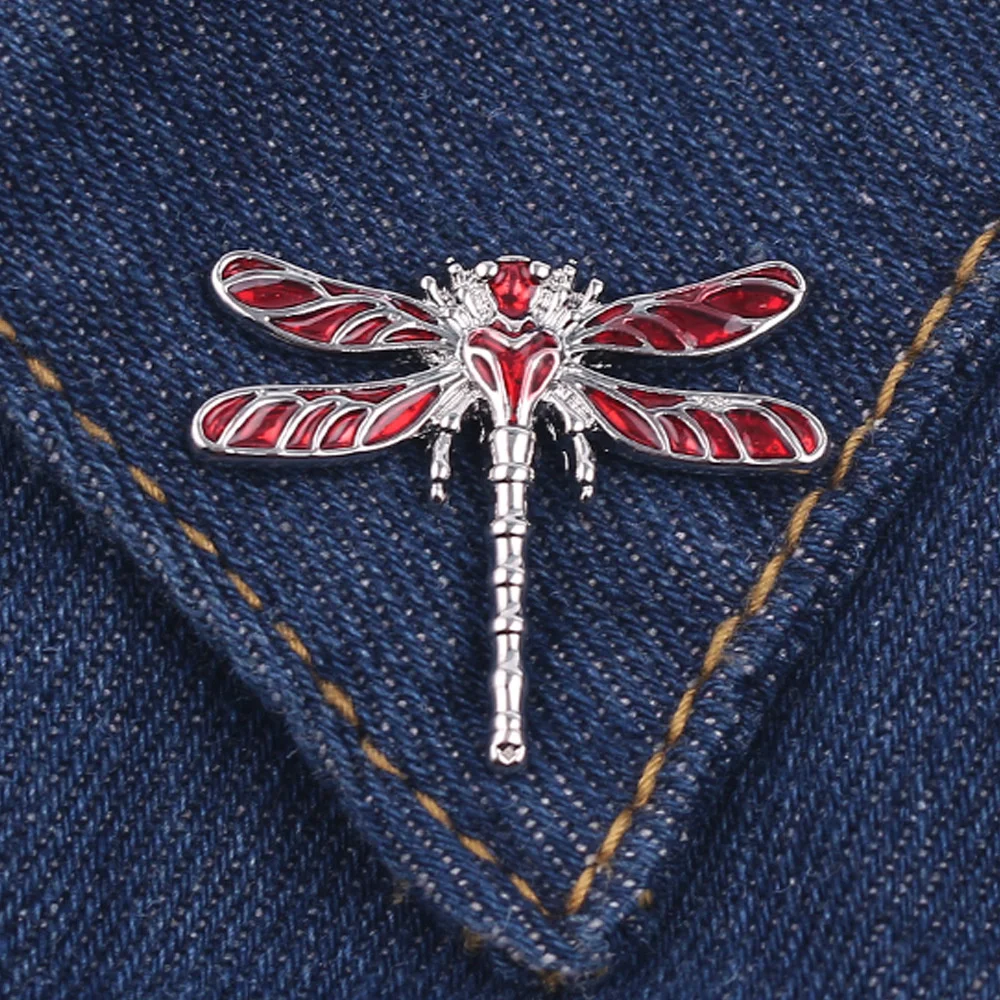 Red Crystal Vintage Dragonfly Brooches Women Elegant Fashion Large Insect Brooch Pin Dress Coat Accessories Cute Jewelry Gifts
Red Crystal Vintage Dragonfly Brooches Women Elegant Fashion Large Insect Brooch Pin Dress Coat Accessories Cute Jewelry Gifts