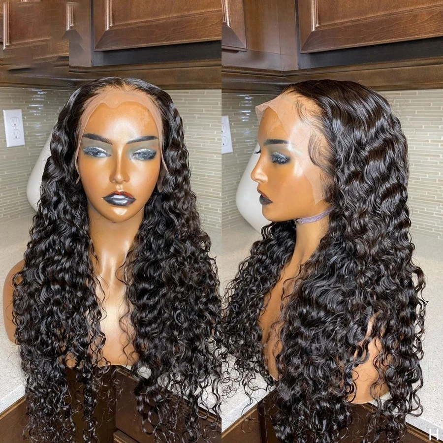 Synthetic Hair Lace Front Wigs For Women Deep Wave Wig Natural Black Wig Pre Plucked Frontal Curly Wig With BabyHair Glueless
Synthetic Hair Lace Front Wigs For Women Deep Wave Wig Natural Black Wig Pre Plucked Frontal Curly Wig With BabyHair Glueless