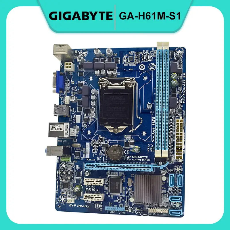 Материнская плата для ПК Gigabyte GA-H61M-S1 LGA 1155 Intel H61 DDR3 16 ГБ Core i7 i5 i3 процессор PCI-E 3,0 SATA2 Micro ATX
Материнская плата для ПК Gigabyte GA-H61M-S1 LGA 1155 Intel H61 DDR3 16 ГБ Core i7 i5 i3 процессор PCI-E 3,0 SATA2 Micro ATX