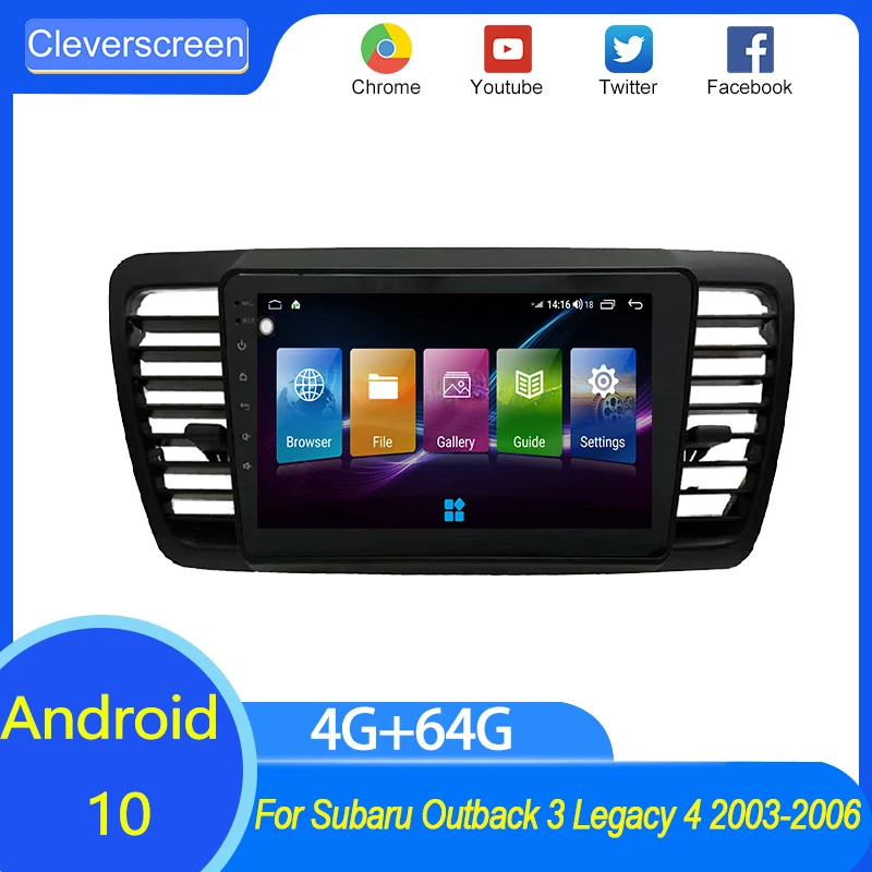 Автомагнитола 9 дюймов, Android 10,0, 4G + WiFi DSP, мультимедийный видеоплеер, навигация GPS для Subaru Outback 3 Legacy 4 2003-2006, автомобильный GPS
Автомагнитола 9 дюймов, Android 10,0, 4G + WiFi DSP, мультимедийный видеоплеер, навигация GPS для Subaru Outback 3 Legacy 4 2003-2006, автомобильный GPS