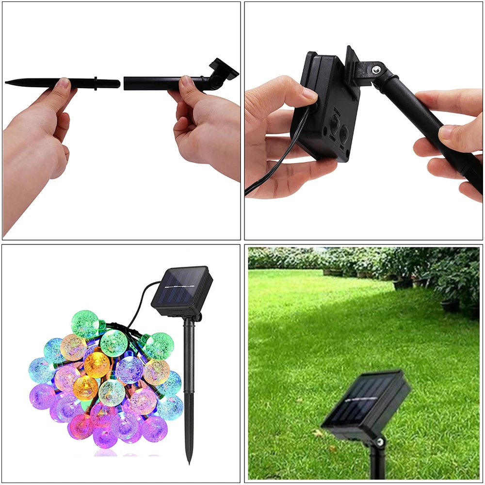 Solar String Light 30 LED Crystal Ball Waterproof Solar Powered Fairy Lighting for Garden Home Landscape Holiday Decoration
Solar String Light 30 LED Crystal Ball Waterproof Solar Powered Fairy Lighting for Garden Home Landscape Holiday Decoration