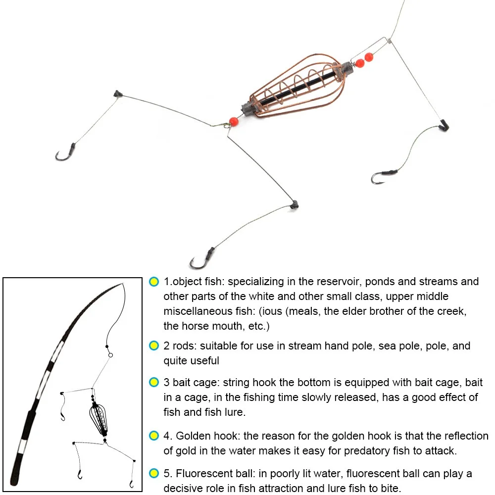 GOOSHING Fishing Bait Cage Bait Lure Copper Trap Basket Feeder Holder With Hooks Carp Catfish Jigs Fishing Tackle Accessories
GOOSHING Fishing Bait Cage Bait Lure Copper Trap Basket Feeder Holder With Hooks Carp Catfish Jigs Fishing Tackle Accessories