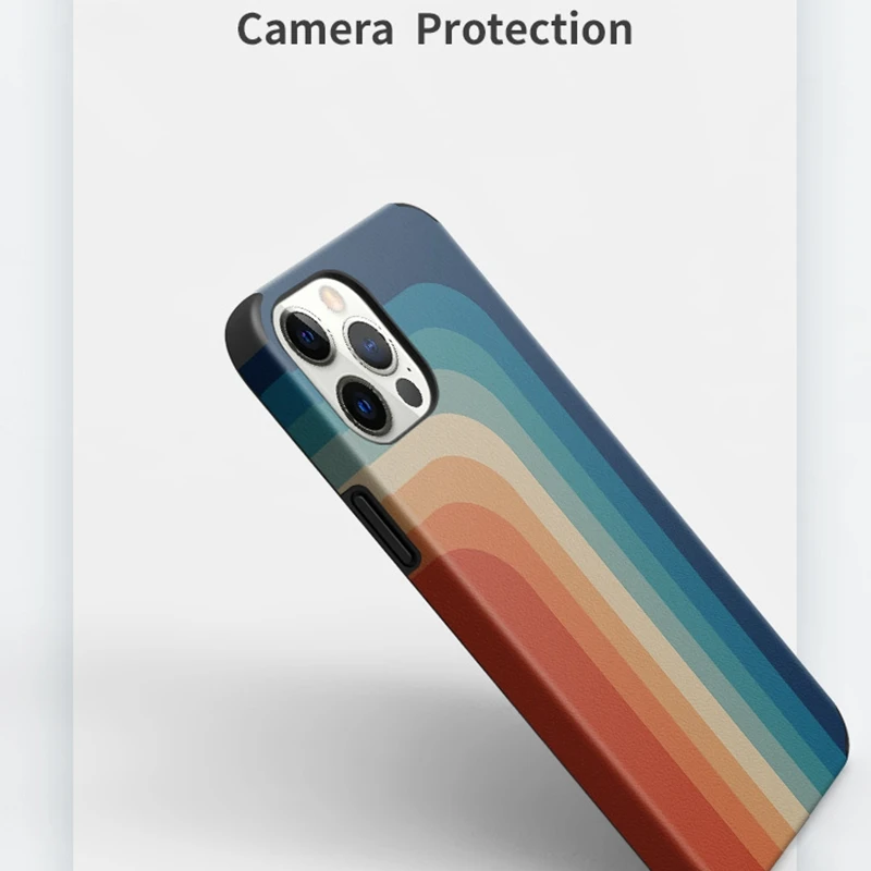 European and American retro rainbow pattern mobile phone case suitable for Apple iPhone 12 promax mobile phone cover
European and American retro rainbow pattern mobile phone case suitable for Apple iPhone 12 promax mobile phone cover