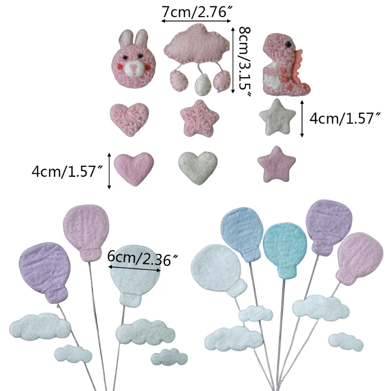 9 Pcs DIY Baby Wool Felt Dinosaur Stars Love Heart Clouds Balloon Decorations Newborn Photography Props Ornaments
9 Pcs DIY Baby Wool Felt Dinosaur Stars Love Heart Clouds Balloon Decorations Newborn Photography Props Ornaments
