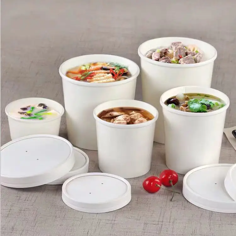 50pcs/pack Large Capacity Disposable White Paper Bowl With Lid Eco Takeaway Food Package Paper Cup Paper Lunch Box
50pcs/pack Large Capacity Disposable White Paper Bowl With Lid Eco Takeaway Food Package Paper Cup Paper Lunch Box