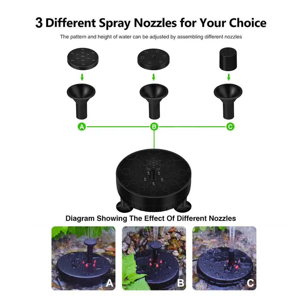 6V/3.5W Solar Panel Powered Water Fountain Pump With Light Swimming Pool Submersible Water Floating Colorful Lamp Outdoor
6V/3.5W Solar Panel Powered Water Fountain Pump With Light Swimming Pool Submersible Water Floating Colorful Lamp Outdoor