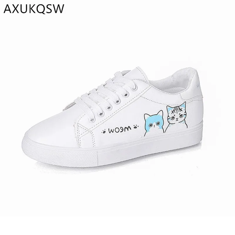 Мультфильм милый кот на плоской подошве 2019 новинка белые женские туфли Zapatos De Mujer нескользящие туфли женские теннисные туфли
Мультфильм милый кот на плоской подошве 2019 новинка белые женские туфли Zapatos De Mujer нескользящие туфли женские теннисные туфли