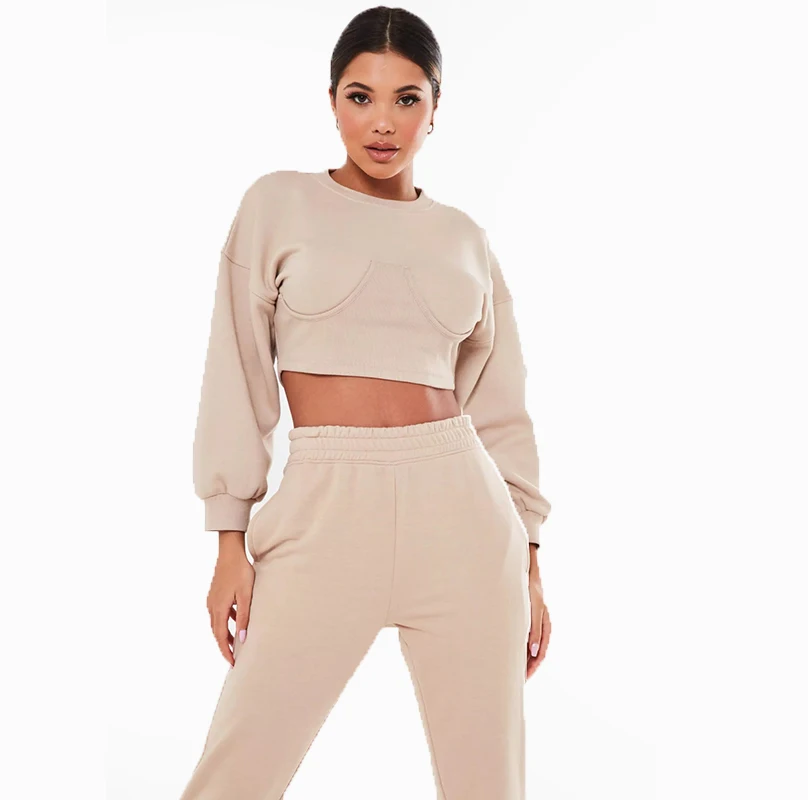 Autumn Winter Tracksuits Women Crop Tops Sweaters Pants 2 Piece Set Sportswear Outfits
Autumn Winter Tracksuits Women Crop Tops Sweaters Pants 2 Piece Set Sportswear Outfits