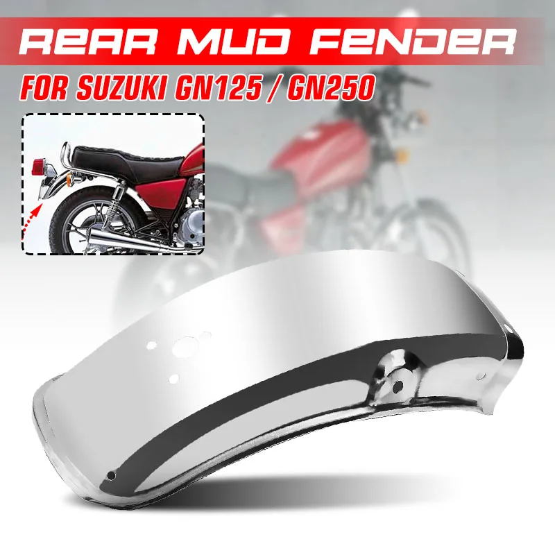 Motorcycle Rear Fender Flares Stainless Steel Mud Flaps Mudguard Splash Guard For Suzuki GN125/GN250
Motorcycle Rear Fender Flares Stainless Steel Mud Flaps Mudguard Splash Guard For Suzuki GN125/GN250