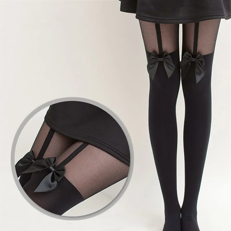 Sexy Women Fishnet Pantyhose Tights Summer Nylon Mesh Thigh High Stockings Women Girls Japanese Style Bowknot Black Pantyhose
Sexy Women Fishnet Pantyhose Tights Summer Nylon Mesh Thigh High Stockings Women Girls Japanese Style Bowknot Black Pantyhose