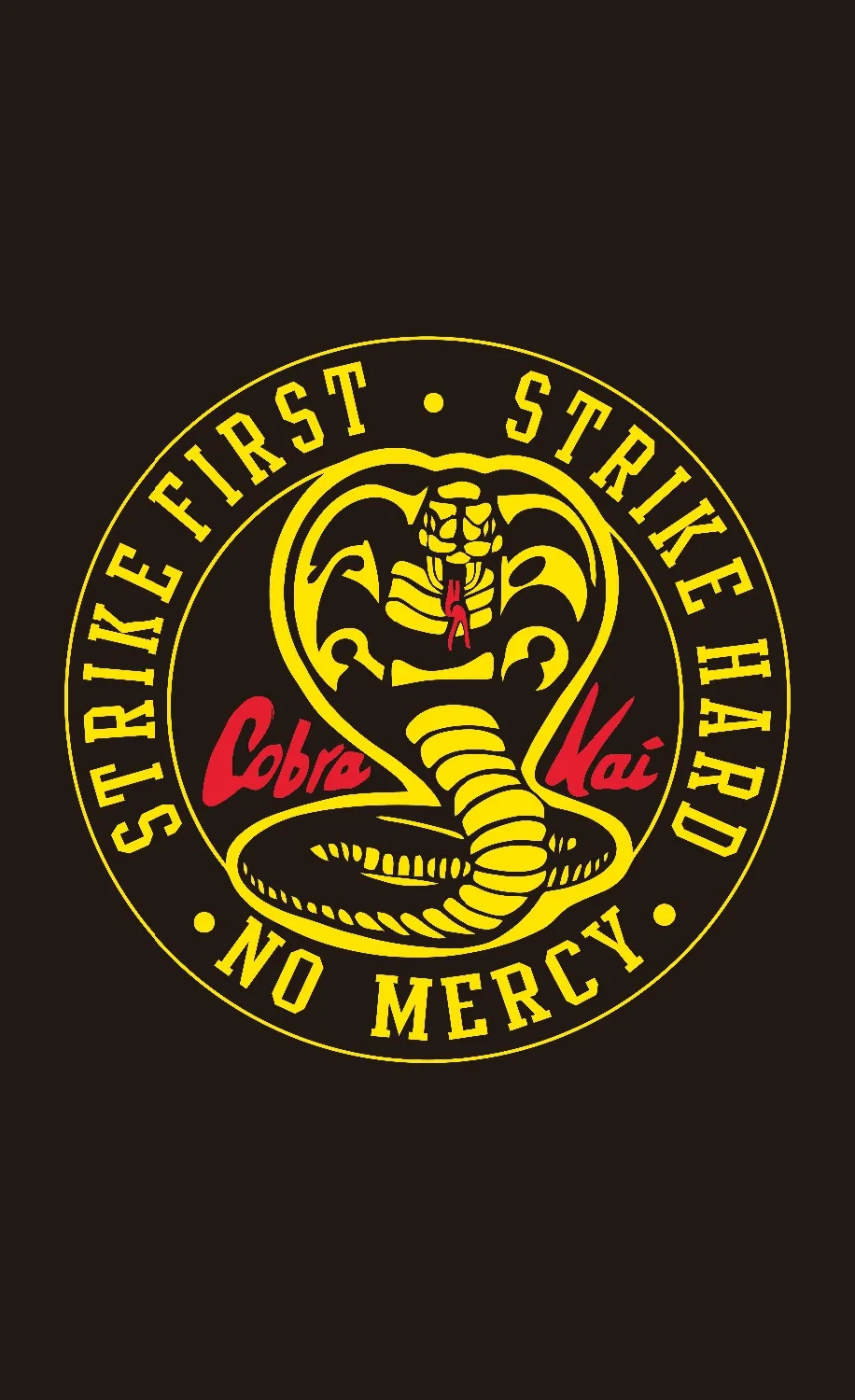3ft x 5ft 3 x5ft Cobra Kai Strike First Karate Kid flag print Polyester banner flag Size 150*90cm
3ft x 5ft 3 x5ft Cobra Kai Strike First Karate Kid flag print Polyester banner flag Size 150*90cm