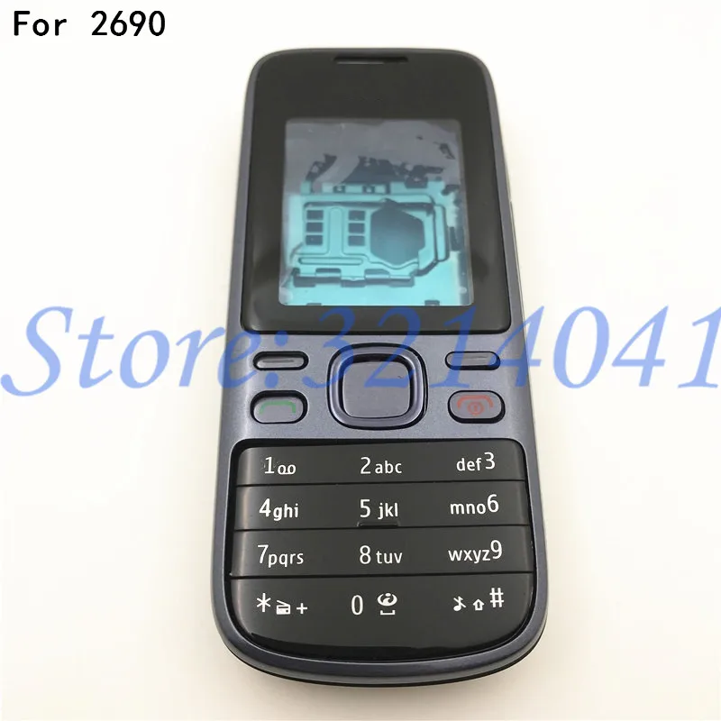 Full Housing For Nokia 2690 Housing Front Faceplate Frame Cover Case+Back cover/battery door cover+Keypad+Logo
Full Housing For Nokia 2690 Housing Front Faceplate Frame Cover Case+Back cover/battery door cover+Keypad+Logo