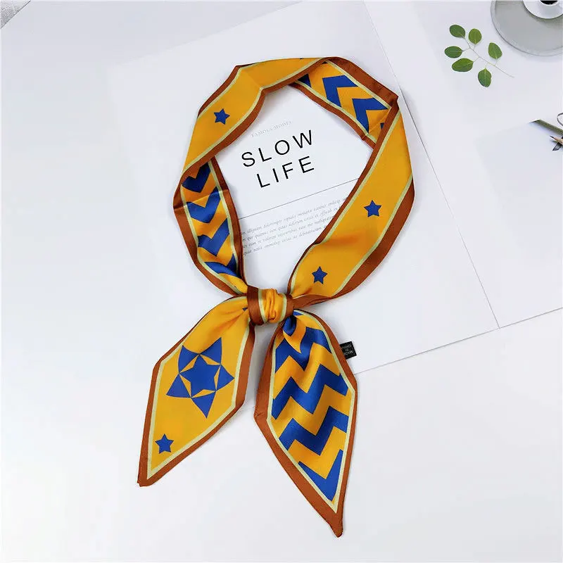 2021 New Summer Elegant Stewardess Silk Neck Handkerchief Scarf Women Animal Print Head Hair Scarfs for Handbags Foulard Soie
2021 New Summer Elegant Stewardess Silk Neck Handkerchief Scarf Women Animal Print Head Hair Scarfs for Handbags Foulard Soie