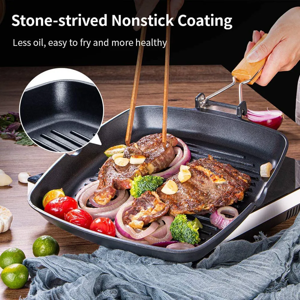 1 * Frying Pan Non Stick Grill Pan Foldable Frying Pan Portable Grill Pan For Steak Meat Fish Foldable Wooden Handle
1 * Frying Pan Non Stick Grill Pan Foldable Frying Pan Portable Grill Pan For Steak Meat Fish Foldable Wooden Handle