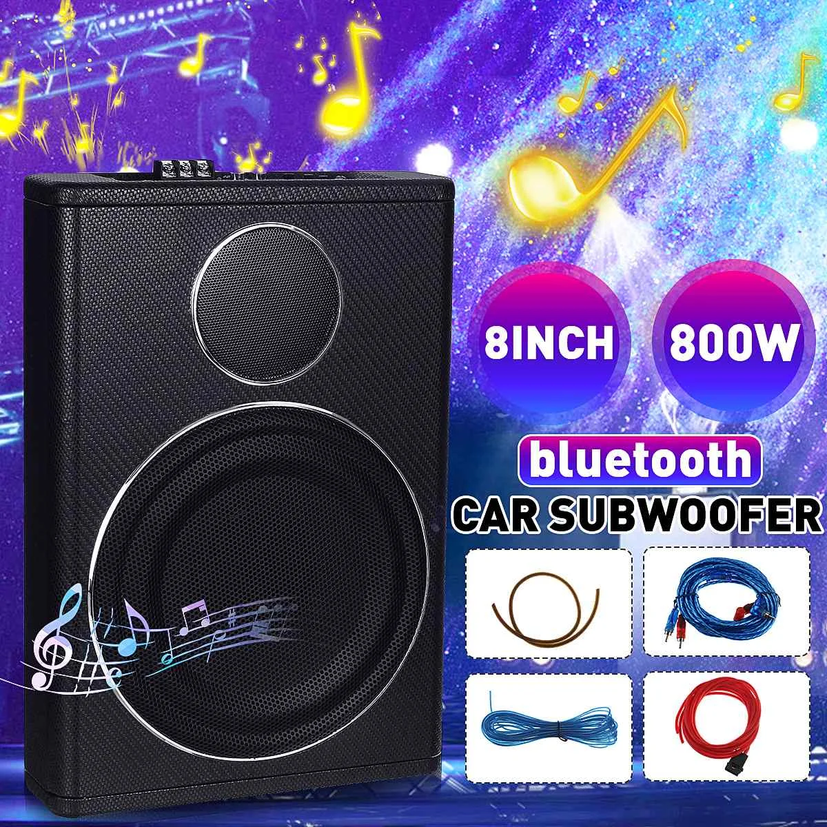 800 Вт 8 "bluetooth автомобильный усилитель сабвуфер автомобильная аудиосистема