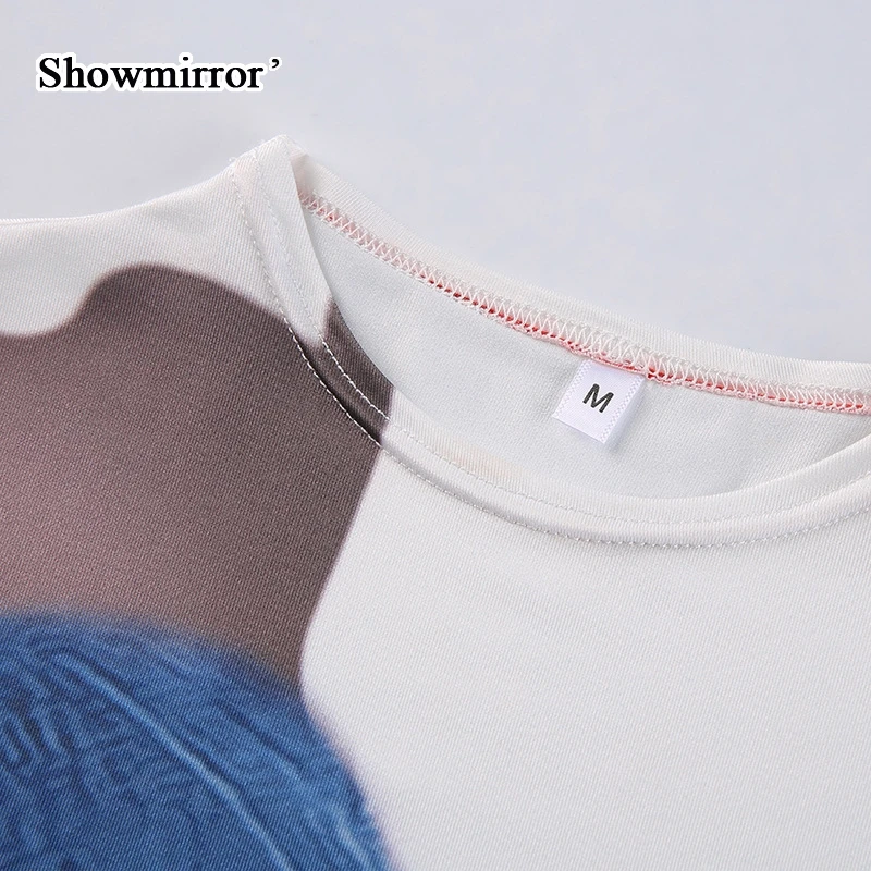 Showmirror Printed Sleeveless Crop Top T Shirt with Sleeves Casual T-shirt Women Summer Streetwear Basic Tee Shirts TS33537
Showmirror Printed Sleeveless Crop Top T Shirt with Sleeves Casual T-shirt Women Summer Streetwear Basic Tee Shirts TS33537