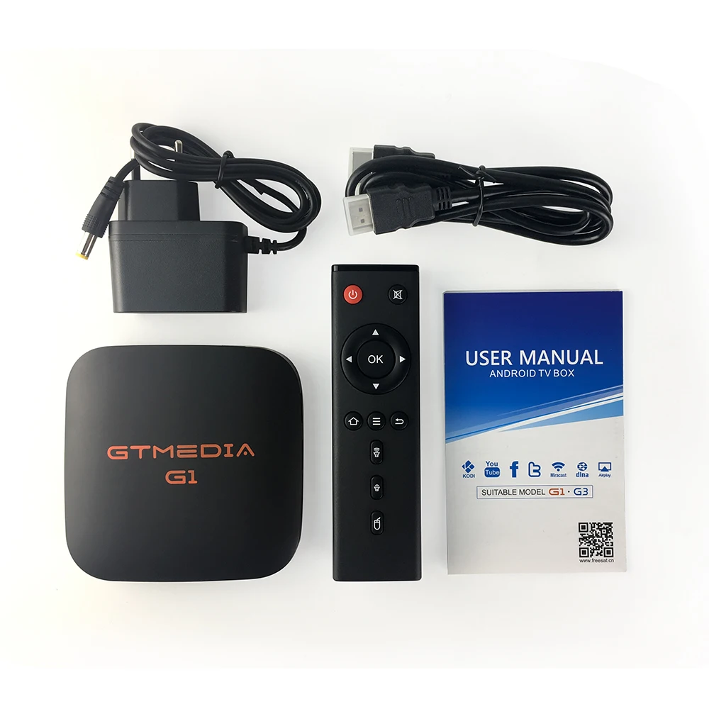 Original GTmedia G1 Android 7.1.2 Ultra HD TV BOX Amlogic S905W 1G 8G WIFI Google Cast Set top Box Media Player Set top Box
Original GTmedia G1 Android 7.1.2 Ultra HD TV BOX Amlogic S905W 1G 8G WIFI Google Cast Set top Box Media Player Set top Box