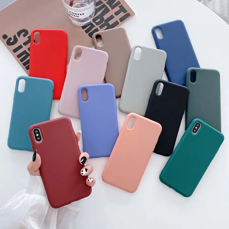 Luxury Matte Phone Case For iPhone 11 Pro X XR XS MAX 7 8 Plus SE2020 12mini Silicone soft Candy Color Cute Colorful Cover
Luxury Matte Phone Case For iPhone 11 Pro X XR XS MAX 7 8 Plus SE2020 12mini Silicone soft Candy Color Cute Colorful Cover