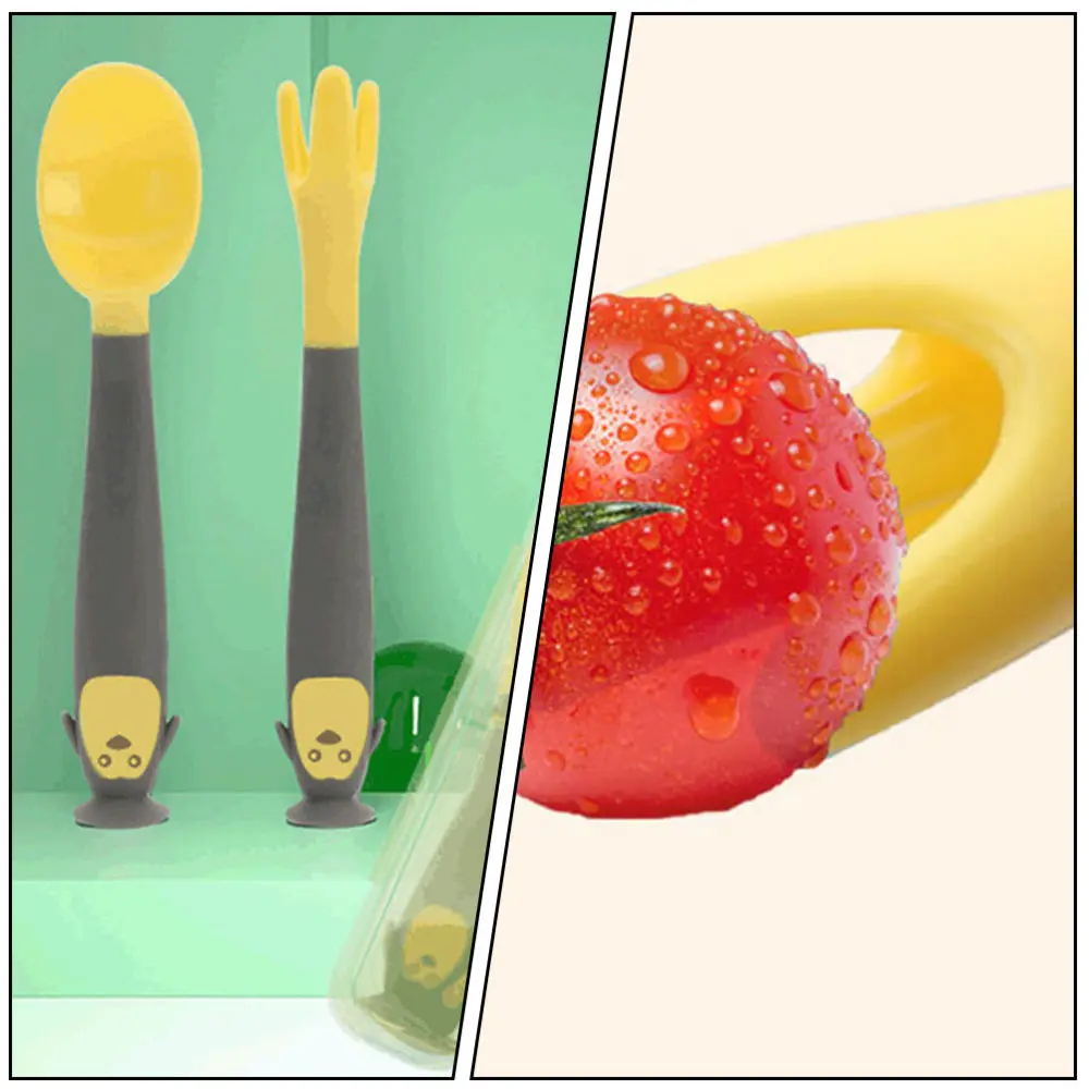 1Set Creative Baby Eating Flatware Lovely Home Training Fork Spoon Random Color 
1Set Creative Baby Eating Flatware Lovely Home Training Fork Spoon Random Color