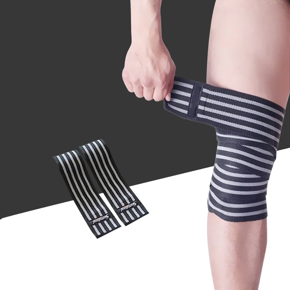 2 Pcs Knee Bandage Wraps Knee Support Brace Protector for Sports Exercise Injury Recovery (Grey)
2 Pcs Knee Bandage Wraps Knee Support Brace Protector for Sports Exercise Injury Recovery (Grey)