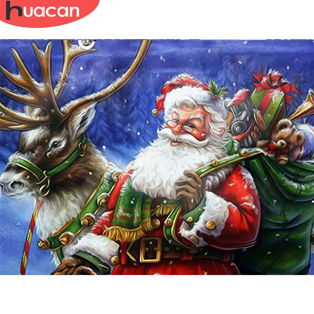 Алмазная вышивка «сделай сам» HUACAN 5d, олень, мозаика с Санта-Клаусом, вышивка крестиком, украшение для дома
Алмазная вышивка «сделай сам» HUACAN 5d, олень, мозаика с Санта-Клаусом, вышивка крестиком, украшение для дома