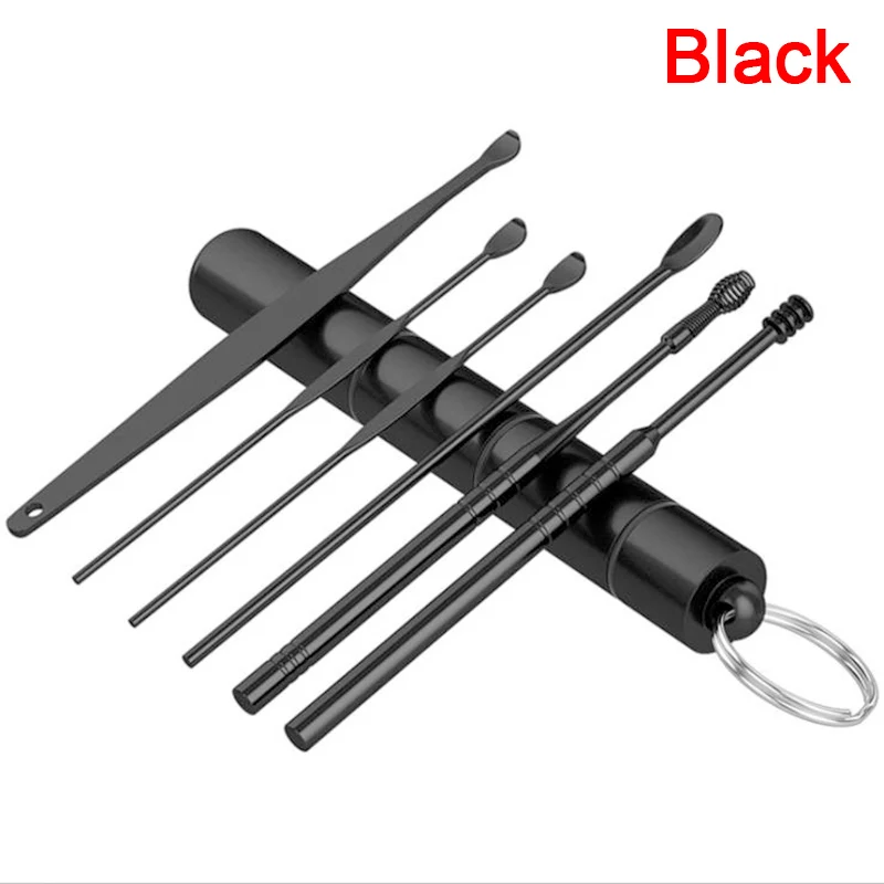 6 Pcs/Set Stainless Steel Spiral Ear Pick Spoon Ear Wax Removal Cleaner Multifunction Portable Ear Pick Ear Care Beauty Tools
6 Pcs/Set Stainless Steel Spiral Ear Pick Spoon Ear Wax Removal Cleaner Multifunction Portable Ear Pick Ear Care Beauty Tools