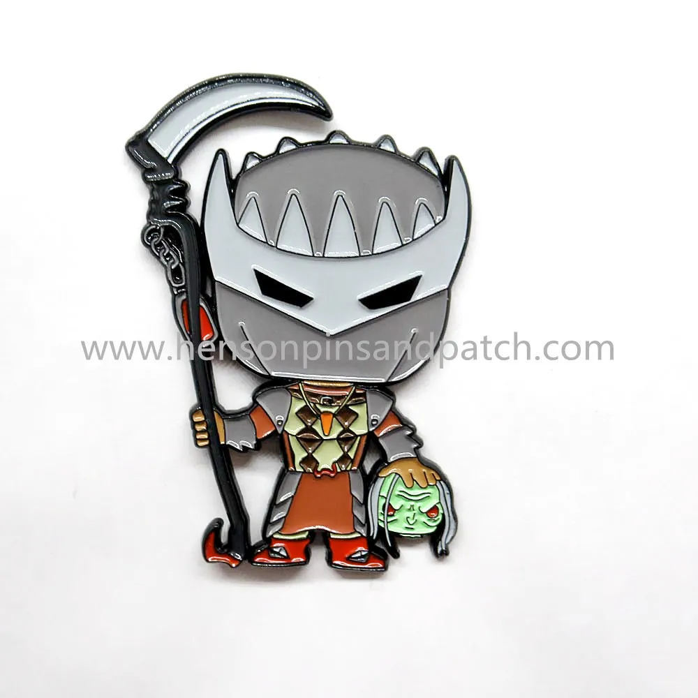 Custom metal soft enamel Armored Warrior lapel pin for children's gift
Custom metal soft enamel Armored Warrior lapel pin for children's gift