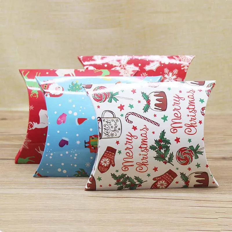 10pcs Christmas Kraft Paper Box Pillow Shape Candy Box Merry Christmas Favor Gift Boxes For Kids Happy New Year Navidad 2022
10pcs Christmas Kraft Paper Box Pillow Shape Candy Box Merry Christmas Favor Gift Boxes For Kids Happy New Year Navidad 2022