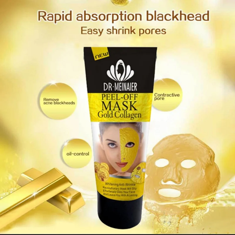 Gold Collagen Peel Off Mask 24K Gold Facial Mask Anti Aging Wrinkles Lifting Firming Whitening Tear Off Masks Skin Care
Gold Collagen Peel Off Mask 24K Gold Facial Mask Anti Aging Wrinkles Lifting Firming Whitening Tear Off Masks Skin Care