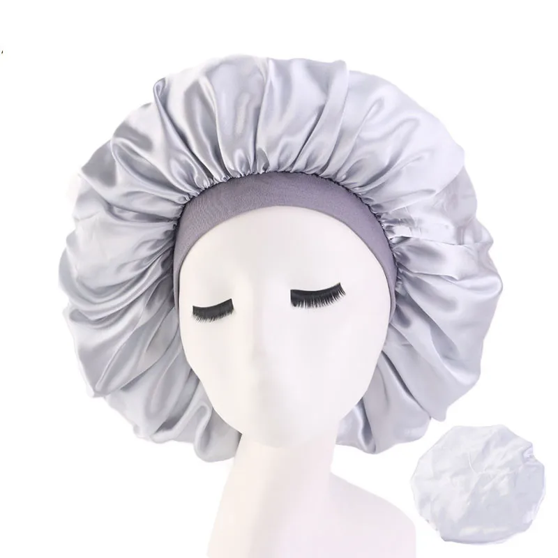 Extra Large Women Satin Elastic Bonnet Stretch Solid Hair Care Night Sleep Hat Hair Styling Cap Silk Head Wrap Shower Cap
Extra Large Women Satin Elastic Bonnet Stretch Solid Hair Care Night Sleep Hat Hair Styling Cap Silk Head Wrap Shower Cap