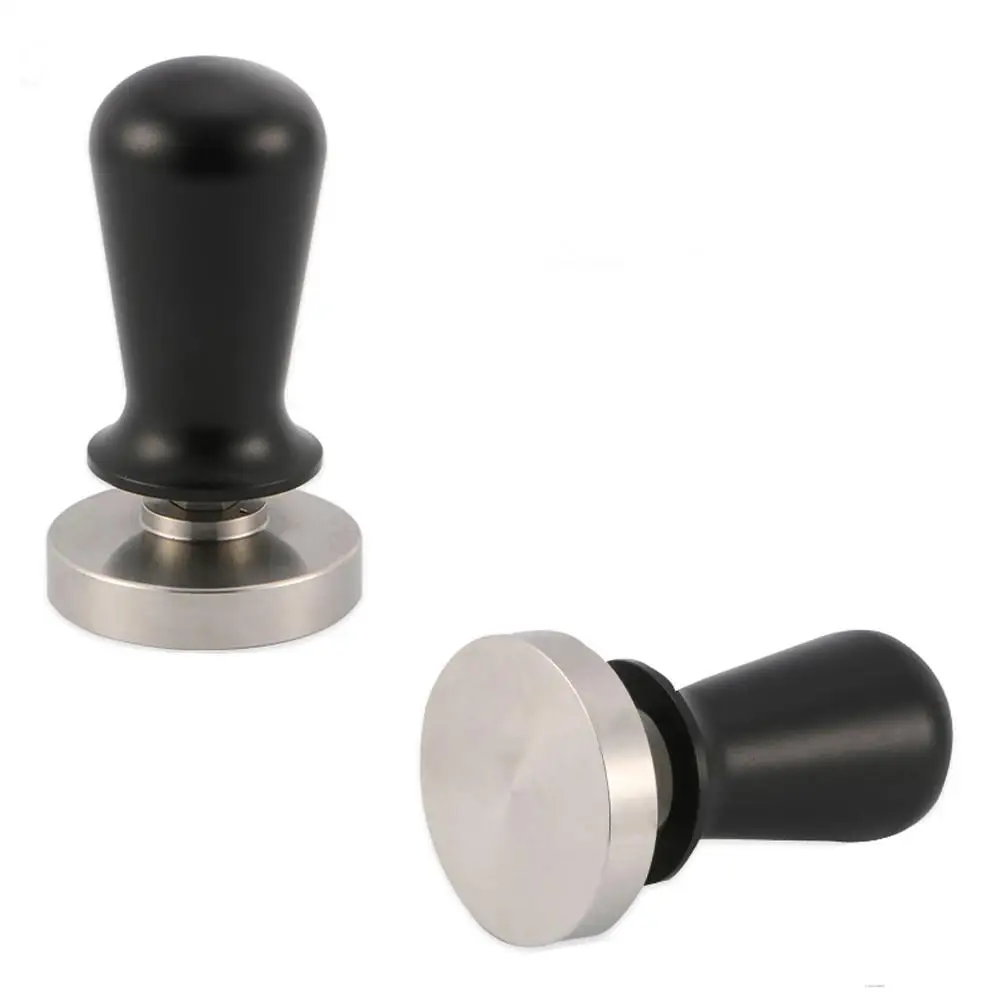 58mm Calibrated Pressure Coffee Tamper Espresso Elastic Compactor 304 Stainless Steel Coffee Powder Hammer Aluminum Handle
58mm Calibrated Pressure Coffee Tamper Espresso Elastic Compactor 304 Stainless Steel Coffee Powder Hammer Aluminum Handle
