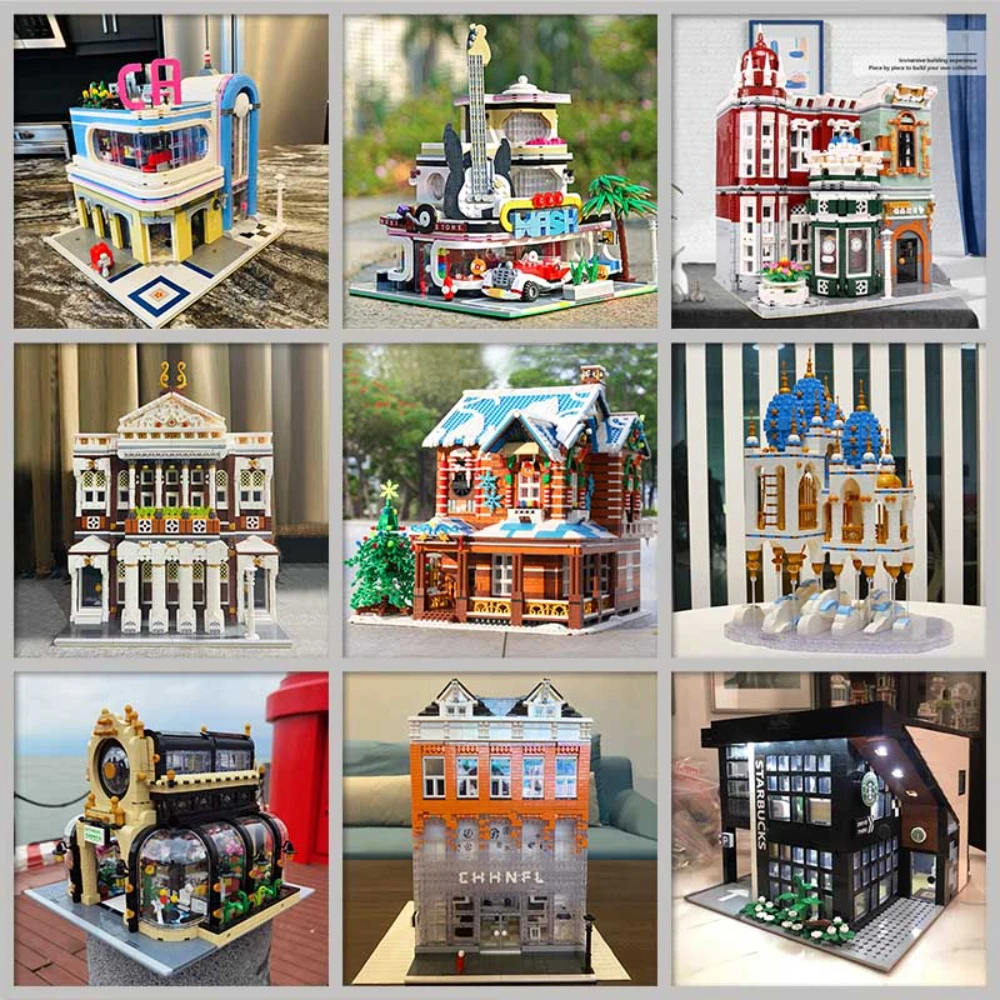 Creative Expert Street View California Restaurant 2013 pc Model Modular Moc Building Block brick Grand Emporium Pet Book Shop
Creative Expert Street View California Restaurant 2013 pc Model Modular Moc Building Block brick Grand Emporium Pet Book Shop